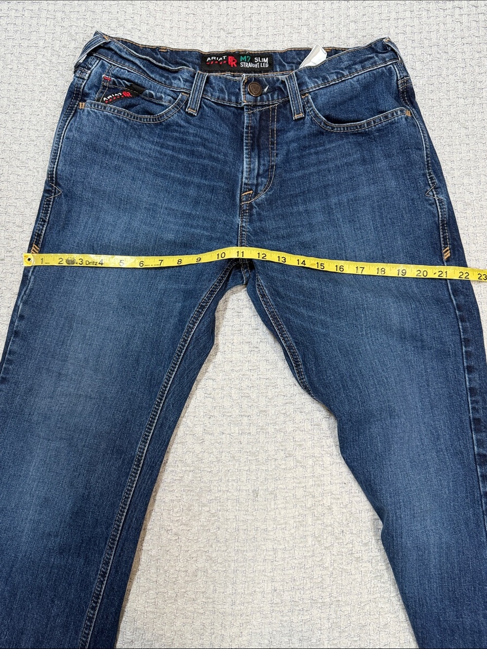 Mens Ariat Fire Resistant M7 Slim Straight Leg Jean Calville Sales Sample Jeans - Picture 13 of 15
